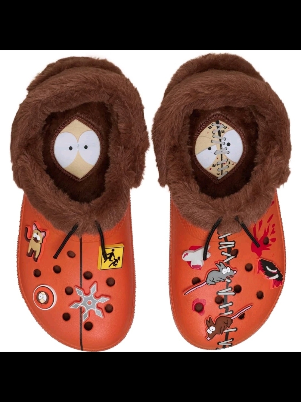 Men's 11, South Park x Crocs Kenny Clogs with Faux Fur Lining #southpark #clogs